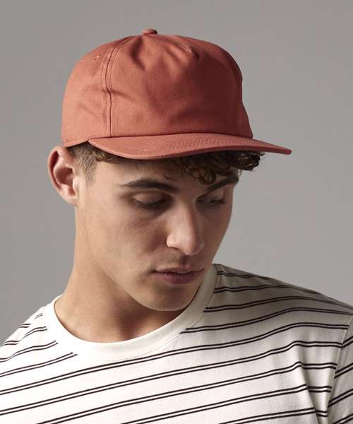 Organic cotton unstructured 5-panel cap