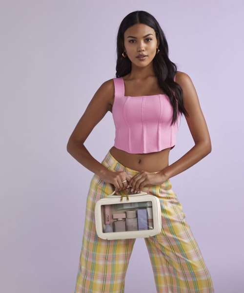 Boutique clear window travel case