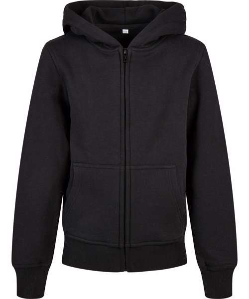 Organic kids basic zip hoodie