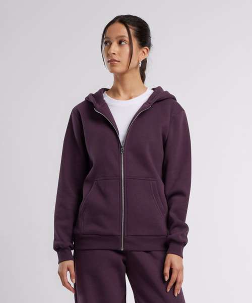 Women’s fluffy zip hoodie