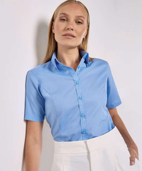 Business blouse short-sleeved (tailored fit)