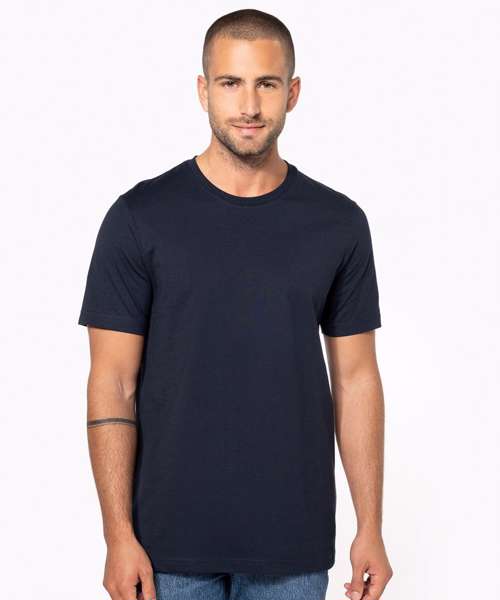 Short-sleeved crew neck T-shirt