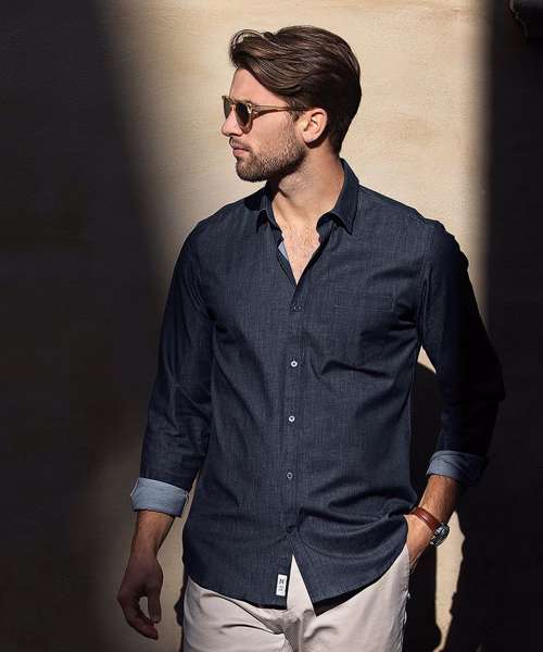 Torrance modern fit – raw and stylish denim shirt