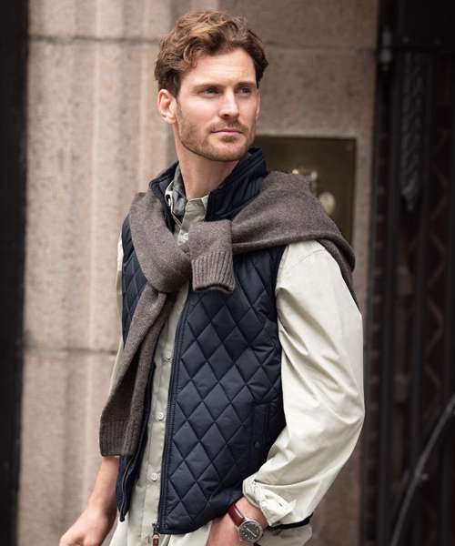 Camden – diamond quilted gilet