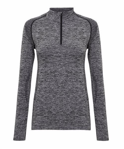 Women's TriDri® seamless '3D fit' multi-sport performance zip top